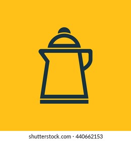 Vector illustration of kettle icon