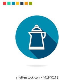 Vector illustration of kettle icon