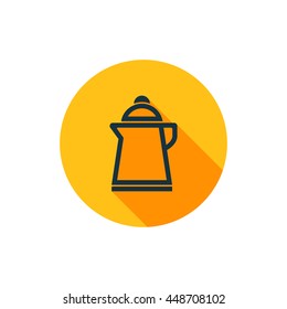 Vector illustration of kettle icon