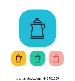Vector illustration of kettle icon