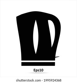 Vector illustration of kettle Isolated on white background.
