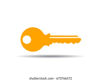 vector illustration of key 