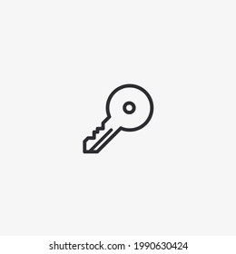 Vector illustration of key icon