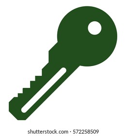 Ilustración vectorial de un icono clave en verde