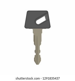 A vector illustration key icon style flat design on white background