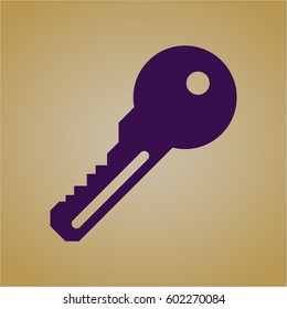 Vector illustration of Key symbol
