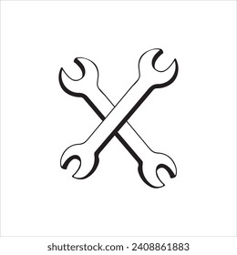 vector illustration of key tool