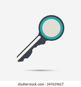 Vector illustration of key for your design