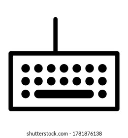 vector illustration of a keyboard