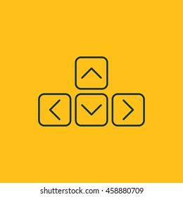Vector illustration of keyboard arrows icon