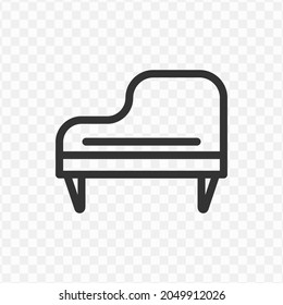 Vector illustration of keyboard icon in dark color and transparent background(png).