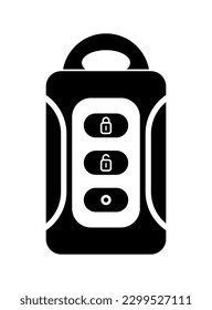 vector illustration of keyless smart icon on white background