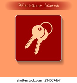 Vector illustration of keys 