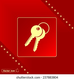 Vector illustration of keys 
