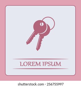 Vector illustration of keys 