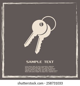 Vector illustration of keys 
