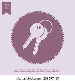 Vector illustration of keys 