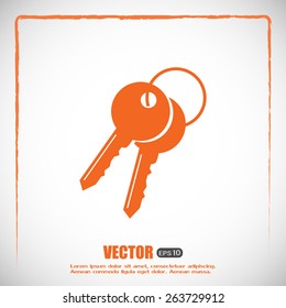 Vector illustration of keys 
