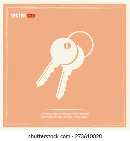 Vector illustration of keys 