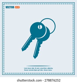 Vector illustration of keys 