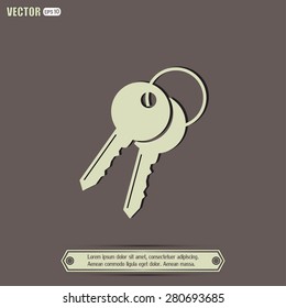 Vector illustration of keys 