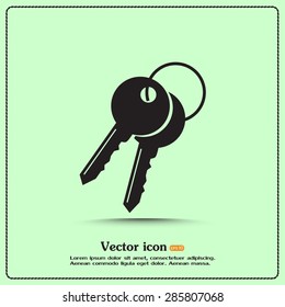 Vector illustration of keys 