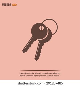Vector illustration of keys 