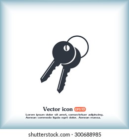 Vector illustration of keys 