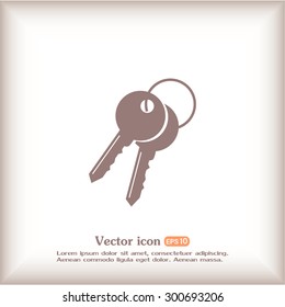 Vector illustration of keys 