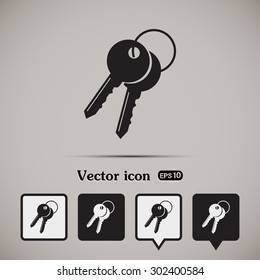 Vector illustration of keys 