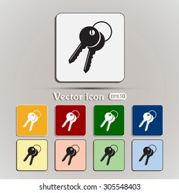 Vector illustration of keys 