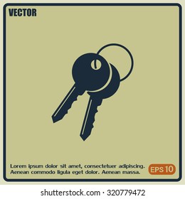 Vector illustration of keys 