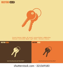 Vector illustration of keys 
