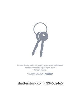 Vector illustration of keys