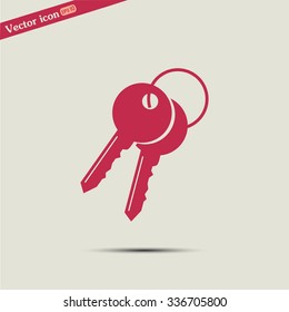 Vector illustration of keys 