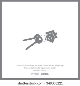 Vector illustration of keys