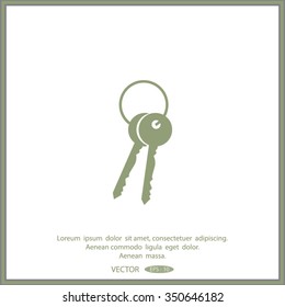 Vector illustration of keys