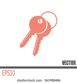 Vector illustration of keys 