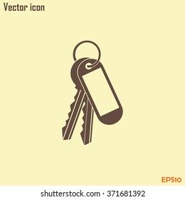 Vector illustration of keys
