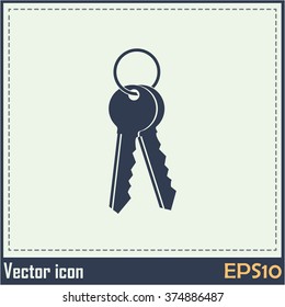 Vector illustration of keys