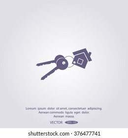 Vector illustration of keys