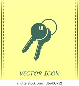 Vector illustration of keys 