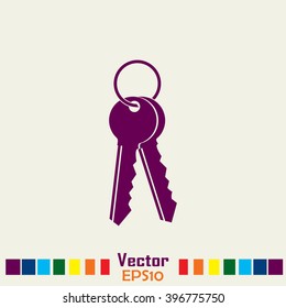 Vector illustration of keys