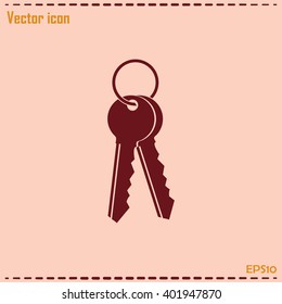 Vector illustration of keys