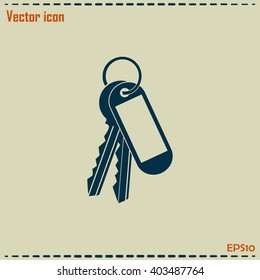 Vector illustration of keys