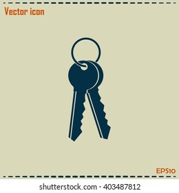 Vector illustration of keys