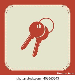 Vector illustration of keys 