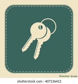 Vector illustration of keys 