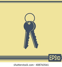 Vector illustration of keys