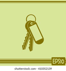 Vector illustration of keys